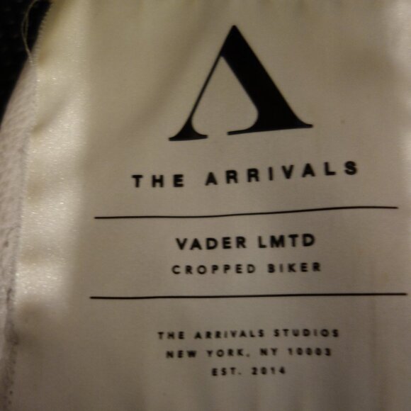 The Arrivals Cropped White leather Vader Biker Jacket XS - Picture 5 of 13